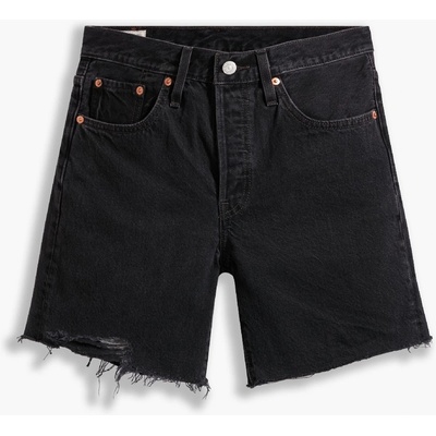 Levi's Къси панталони Levis Women's Mid Thigh Denim Shorts - Lunar Black