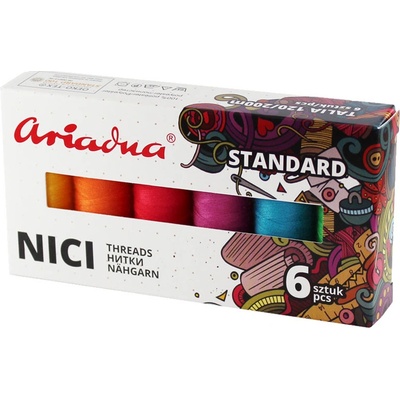 Ariadna Zostava nití Standard Summer Talia 120/200 m - 6 farieb (leto)