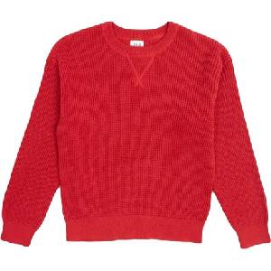 GAP V-waffle червено s (725057-05)