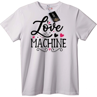 NOONEBRAND Тениска Любовна Машина - 7XL, Black