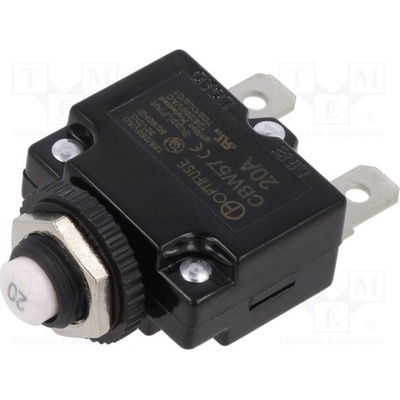 OPTIFUSE CBW57-PS-20A-5X Pojistka: tepelná; 20A; Imax: 1kA; 125V,250V; 32VDC,50VDC