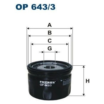 FILTRON Olejový filter OP 643/3