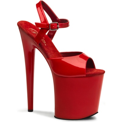 Pleaser USA Pleaser Flamingo-809 Red Pat/Red 36