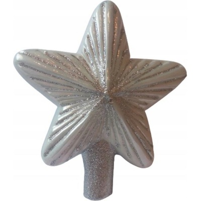 Alfa Vianočná Guľa Na Stromček, sklenená, forma, hviezda, špička na vianočný stromček 16 cm x 15 cm