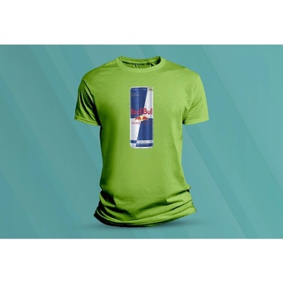 Sandratex dětské bavlněné tričko Red Bull Bottle. lime