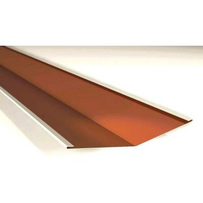Úžlabí klasik r.š.400mm Al Hliník STORM RAL 8004 cihlová dl.2m