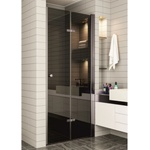 Inter Ceramic Стъклен параван за баня 114, сгъваем, метално сиво 80, 90 или 100 х 200 см