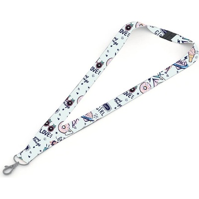 Snúrka na krk OXYBAG 8-55023NN Super Girl s karabínkou