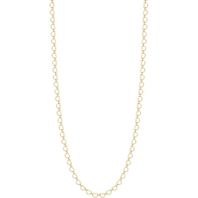 LUCA BARRA Necklace In Gold-Colored Steel With Hearts