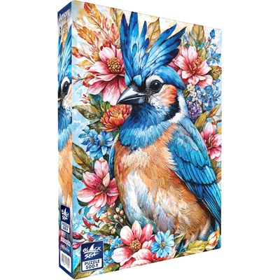 Black Sea Пъзел Black Sea от 500 части - Сред цветята: Синя сойка (BS82502)