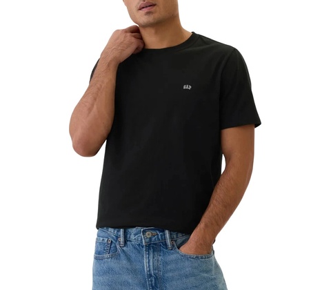 Gap Micro Logo Crew Neck čierne