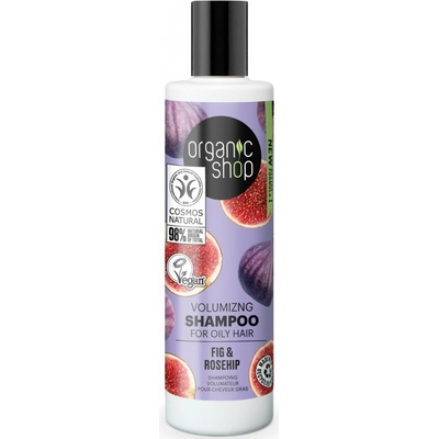 Organic Shop Šampón pre objem na mastné vlasy Figa a šípky 280 ml