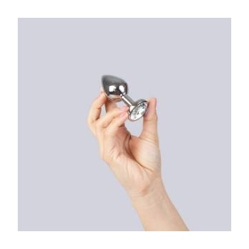 Secret Play Aluminum Intimate Plug Transparent 8 cm - Durable & Waterproof