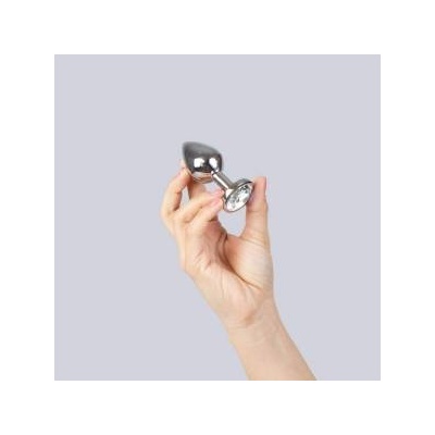 Secret Play Aluminum Intimate Plug Transparent 8 cm - Durable & Waterproof