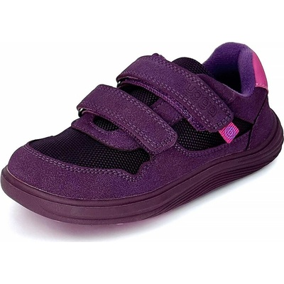 Bugga dievčenské celoročné barefoot tenisky SAFI Dark Purple