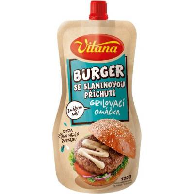 Vitana Burger se slaninovou příchutí grilovací omáčka 220g