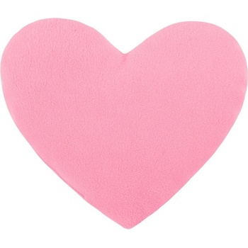 Bellatex Tvarovaný vankúš Srdce ružová 23x25