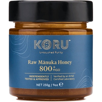 KORU RAW MANUKA HONEY -250 g MGO od 300+ do 1500+ MGO: MGO - 800