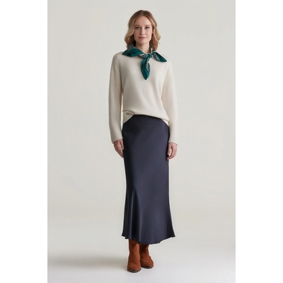 Gant Regular A-line Satin Skirt Evening Blue