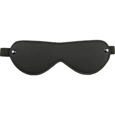 ROUGE Leather Blindfold Eye Mask Black