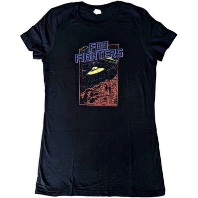 Foo Fighters UFOS 2015 European Tour (Back Print & Ex-Tour) Black M Дамски Риза (FOOTS46LB02)