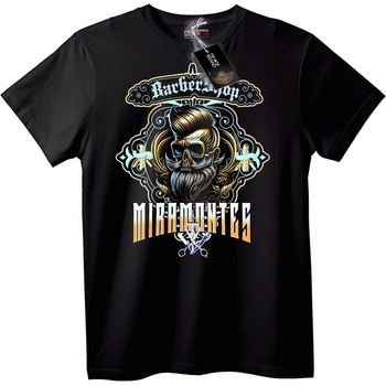 NOONEBRAND Тениска с черепе за бръснар Miramontes - M, White