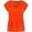 Pieces Тениска Pieces Women's Regular Fit Knitted T-Shirt - Tangerine Tango