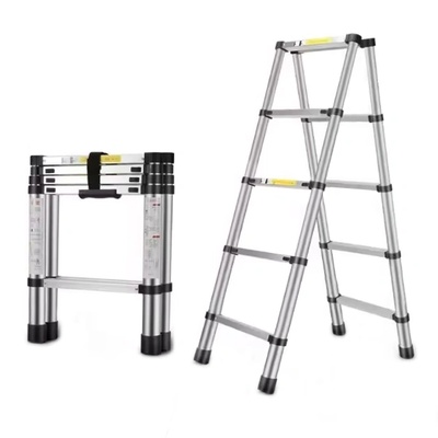 MXM Сгъваема двураменна алуминиева стълба - 1, 4м+1, 4м