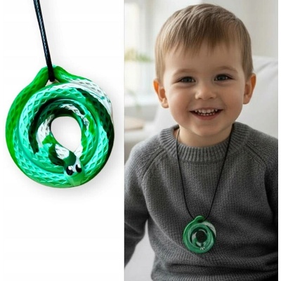 Jellystone Designs Uklidňující přívěsek Had zelený