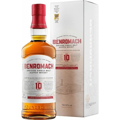Benromach Single Malt 10y 43% 0,7 l (kartón)