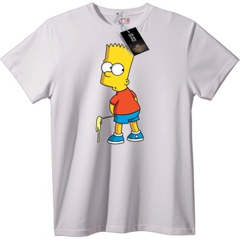 NOONEBRAND Тениска Барт Симпсън - L, White