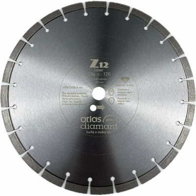 Atlas Zetmax Laser Diamantový řezný kotouč 350 mm ZM350