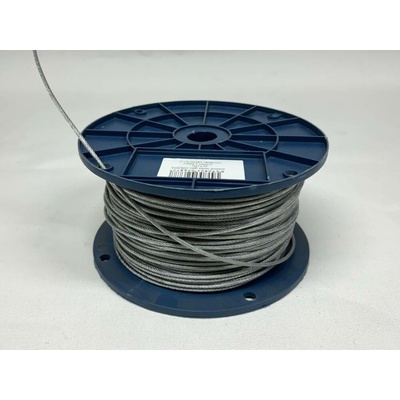 Mikel Ocelové lanko potažené PVC, barva transparent, balení celá role 4 mm/100 m 3130005