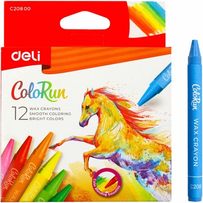 Voskovky DELI 12 barev ColoRun EC20800