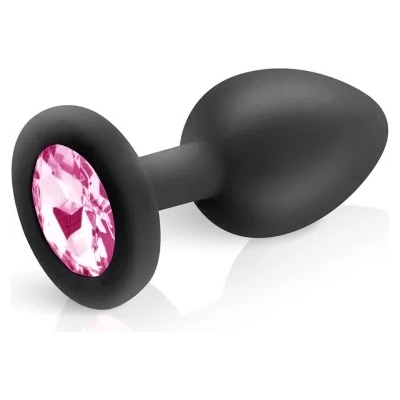 Hidden Eden Анален разширител от силикон с розов кристал Hidden Eden размер S