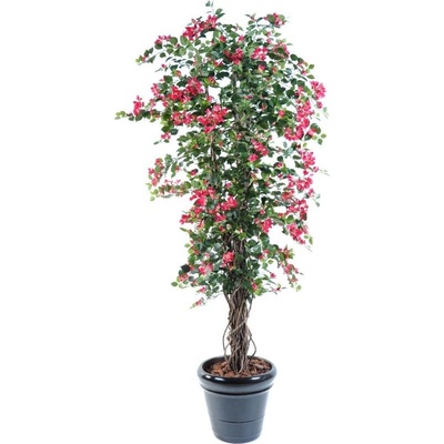 Luxusní umělý kvetoucí strom Bougainvillea LIANA červená, 210cm