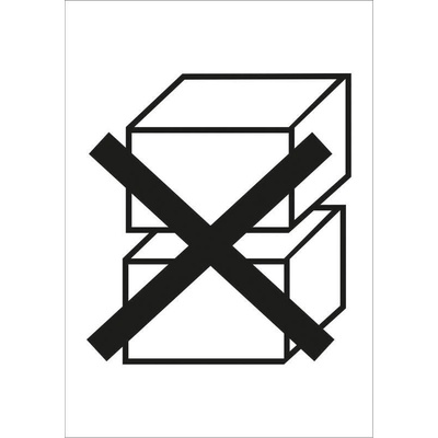 Walteco Nestohovat/Do not stack - piktogram, 70x100mm, samolepka Množství: 1 ks , 20122