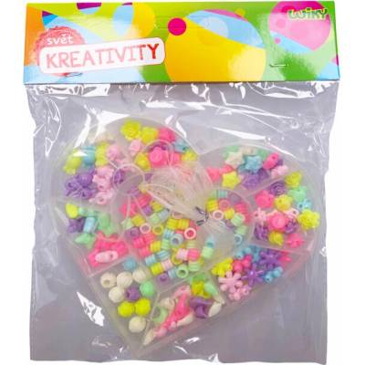 Korálky set 55g - Srdce