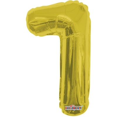 Nafukovací číslice zlatá 35 cm 1