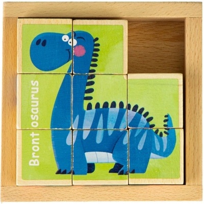 EcoToys Dino kostičky hnědé