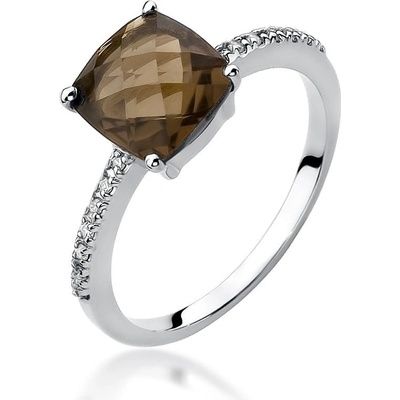 Blink Blink Zlatý prsteň so Záhnedou a diamantami 2322BZaDB