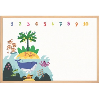 topboards MTM64CY Edukačná tabula pre deti, Dobrodružstvo s číslami 60 x 40 cm