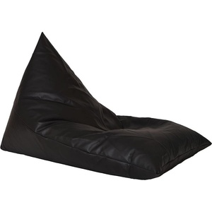 PUFRELAX Пуф шезлонг, 320л. 130х100см. , Kudos - Back 2 Black, PU кожа, Пълнеж от Полистиролни перли (PUF-G-K-PU-BTB) - topmall