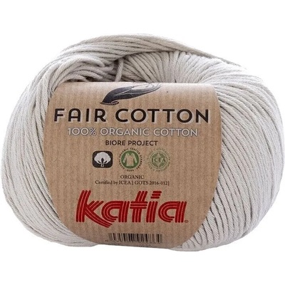 Katia Fair Cotton 11 Pearl Light Grey Плетива прежда (1018-11-KATIA)