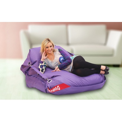 BeanBag 189x140 comfort s popruhmi violet