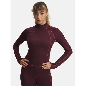 Under Armour Дамска тениска Under Armour UA ColdGear Textured 1/2 Zip-RED Under Armour | Cherven | ЖЕНИ | XS