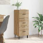 vidaXL Служебен шкаф дъб артизан 34 x 34.5 x 90 см Инженерна дървесина (881577)
