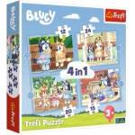 Trefl Puzzle 4in1 Bluey and Her World Trefl 34637
