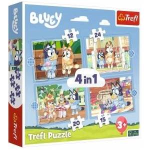 Trefl Puzzle 4in1 Bluey and Her World Trefl 34637