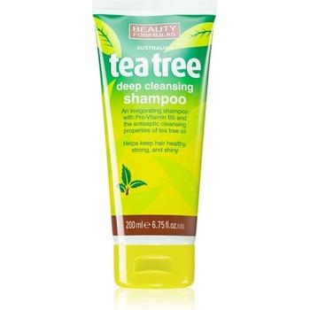 Beauty Formulas Tea tree čistící šampon na vlasy 200 ml